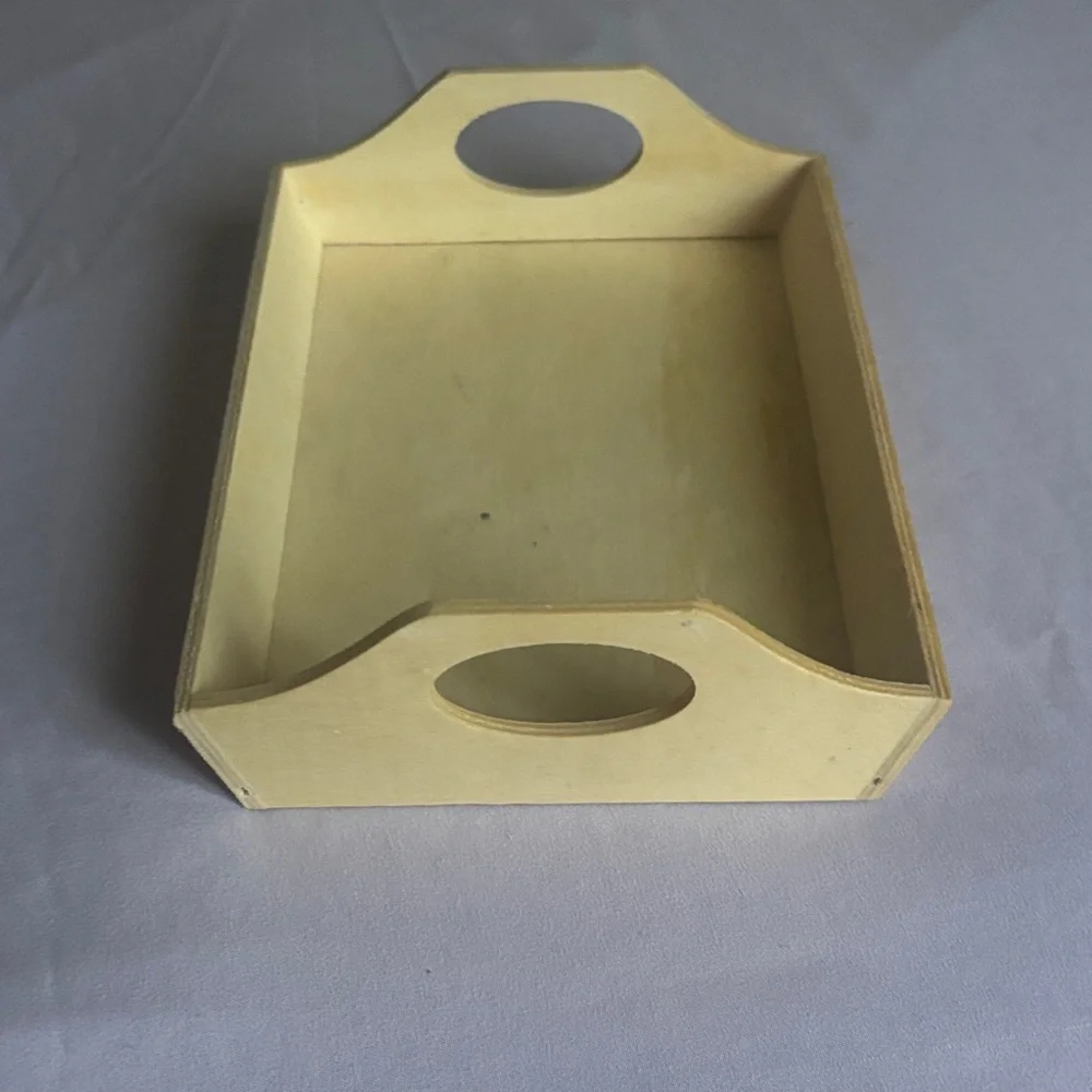 Cream Wooden Tray